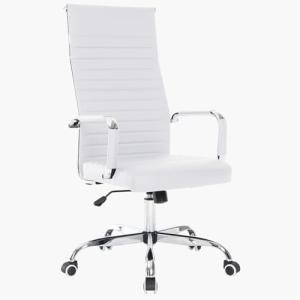 BAKAJI Silla de Oficina de Piel ergonómica con Respaldo Alt…