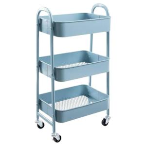 Carro de Almacenamiento Carrito Auxiliar con Ruedas Carro C…