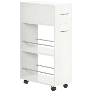 HOMCOM Carrito de Cocina Carrito Verdulero con 1 Cajón y 2…