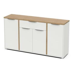 Miroytengo Aparador Salón Acces 4P Roble Hamilton y Blanco…