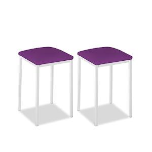 ASTIMESA Silla de Cocina Metálica con Respaldo Abierto, Ber…