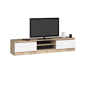 AKORD Mueble de TV Roble Sonoma 160 cm 2 Puertas Frente en…