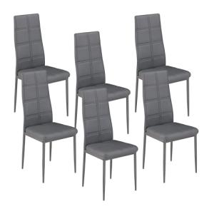 M1C - Pack 6 Sillas de Comedor AXISS, Sillas Tapizadas en C…