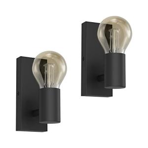 Klighten 2 Piezas Lámpara de Pared E27 Vintage Orientable,…