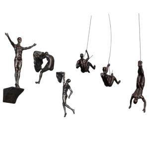 Escultura de pared hombre escalador | 6 piezas resina para…