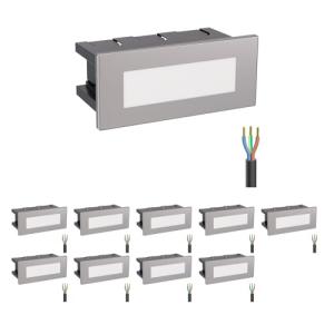 ledscom.de 10 LED luz de escalera/plafón empotrado para int…