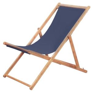 Tidyard Silla de Playa Plegable de Tela y Estructura de Mad…