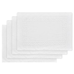 DECASATEXTIL Pack de 4 Alfombras Baño 50x70 cm - 100% Algod…