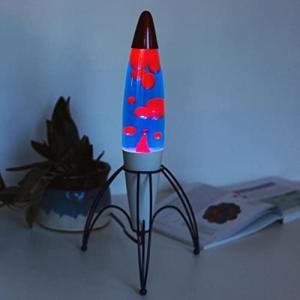 Mad Monkey Lámpara de Lava Rocket - Azul y Roja