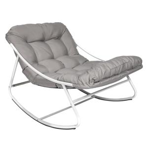 THE HOME DECO FACTORY Sillón mecedora Tenerife - Gris
