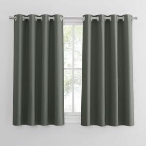 PONY DANCE Cortinas Salon Cortas 2 Piezas Cortinas Opacas T…
