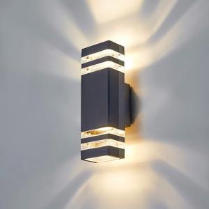 CELAVY LED Aplique de pared exterior – Moderna luminaria ex…