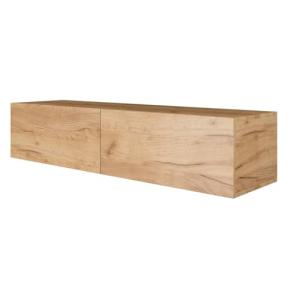 Planetmöbel Mueble de TV de 140 cm de Roble Dorado con 2 Pu…