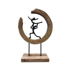 BY SIGRIS Origen Home Decor Figura Mujer Hombre circulo Var…