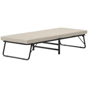 HOMCOM Cama Plegable 70x180 cm con Colchón de Espuma Mueble…