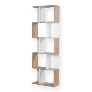 Casâme Bibliothèque Multi-Cases H180 cm - Décor Bois et Bla…