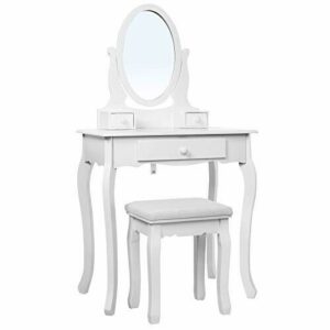 Songmics Tocador Mesa de maquillaje belleza 3 Cajones Espej…