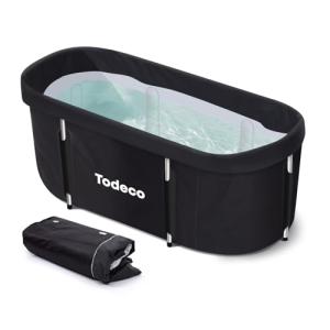 Todeco - Bañera plegable para adulto, grande para spa portá…