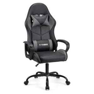 T-THREE.Silla ergonómica de Respaldo Alto para Gaming, Ofic…