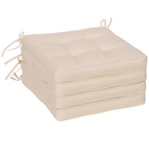 Outsunny Conjunto de Cojines para Sillas de Comedor 42x42x5…