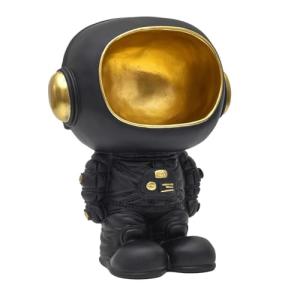 HOME DECO FACTORY, HD0160 - Estatua Negra del Astronauta co…