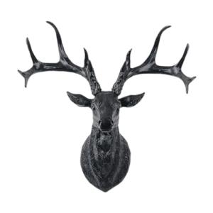 XLWLLNJ Escultura de Pared de Cabeza de Ciervo, Escultura d…