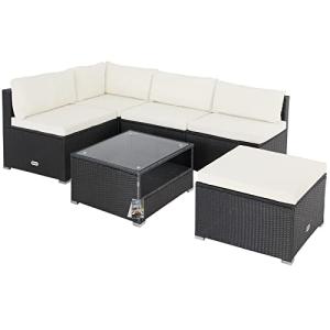 CASARIA Conjunto XL Muebles Jardín Lounge Poliratán Acero 5…