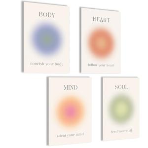 mojoliving Aura Poster Set Aura Pictures Body Mind Soul Hea…