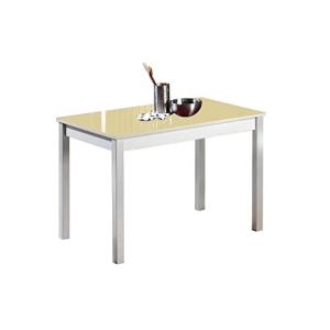 ASTIMESA Mesa de Cocina, Metal, Beig, 80x40cm