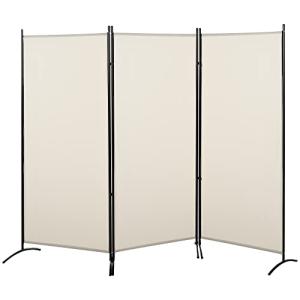 HOMCOM Biombo de 3 Paneles Biombo Separador de Ambientes 25…