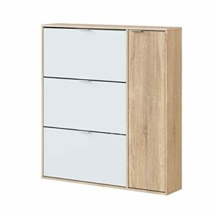 Mobelcenter, Mueble Zapatero Class 4 Puertas, Color Blanco…