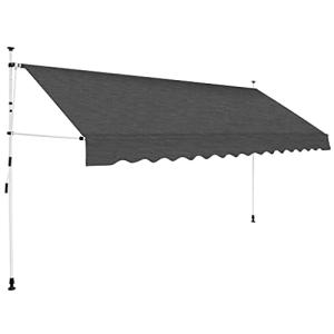 vidaXL Toldo Retráctil de Operación Manual Antracita 350 cm…