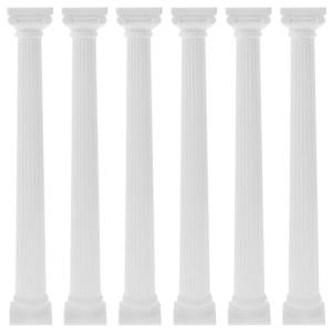 Yardwe Estatua De Columna Griega De Pilar Romano 6 Uds. Col…