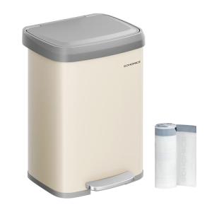 SONGMICS Cubo de Basura de Cocina, 50 L, Cubo de Basura de…