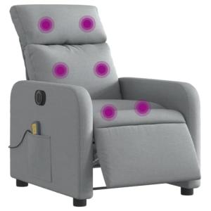 vidaXL Sillón Reclinable de Masaje Eléctrico, Silla con Res…