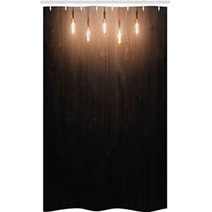 ABAKUHAUS Industrial Cortina de Baño, Sitio de Madera, Mate…