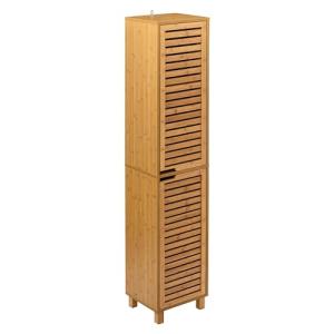 Miroytengo Columna de Baño Marrón 33x168x28cm Mueble 2 Puer…