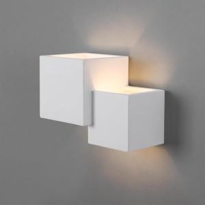 B·LED BARCELONA LED - Aplique de pared escayola Cube - 2 x…