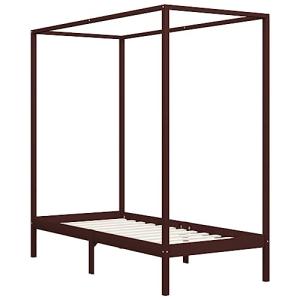 Genérico Wenjingqi Cama con Dosel sin colchón Madera Maciza…