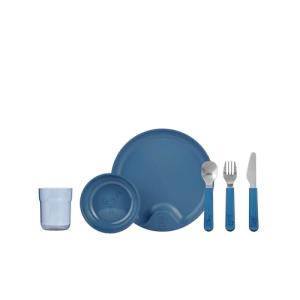 Mepal Mio – Juego de vajilla para niños 6 piezas – Deep blu…