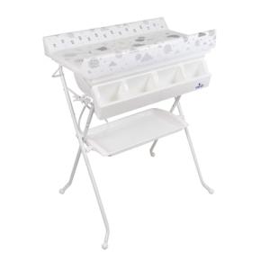 Bañera bidet para bebé, gris ratoncitos, con cambiador,cube…