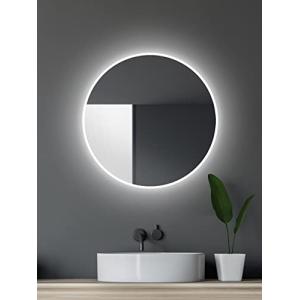 Talos Espejo de baño LED Redondo 60 cm – Espejo con ilumina…