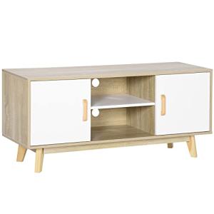 HOMCOM Mueble de TV para Televisores de hasta 55 Pulgadas M…