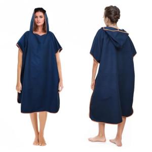 Poncho de baño para hombre y mujer, poncho de microfibra, p…