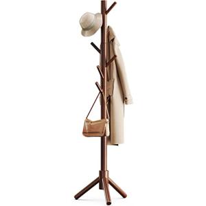Pipishell Perchero de madera resistente, 3 tamaños ajustabl…