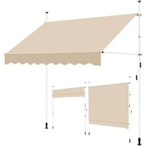 Yaheetech Toldo Manual Retractil para Balcón con Manivela 2…