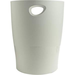 Papelera plastico exacompta ecoblack gris 15 litros