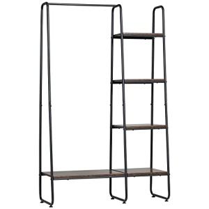 HOMCOM Perchero de Ropa de Madera Perchero Multiusos con 5…