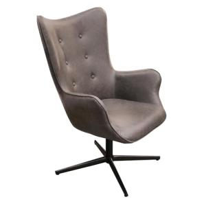 HOME DECO FACTORY Helsinki PU gris Mobilier Asiento Sofá Si…