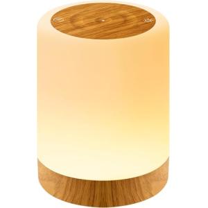 Auxmir Lámparas de Mesita de Noche, Recargable USB 3000mAh,…